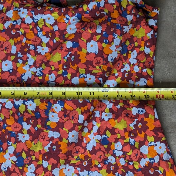 Outdoor Voices Exercise Dress Paprika Bloom Red Orange Floral Built in Shorts - Picture 7 of 8